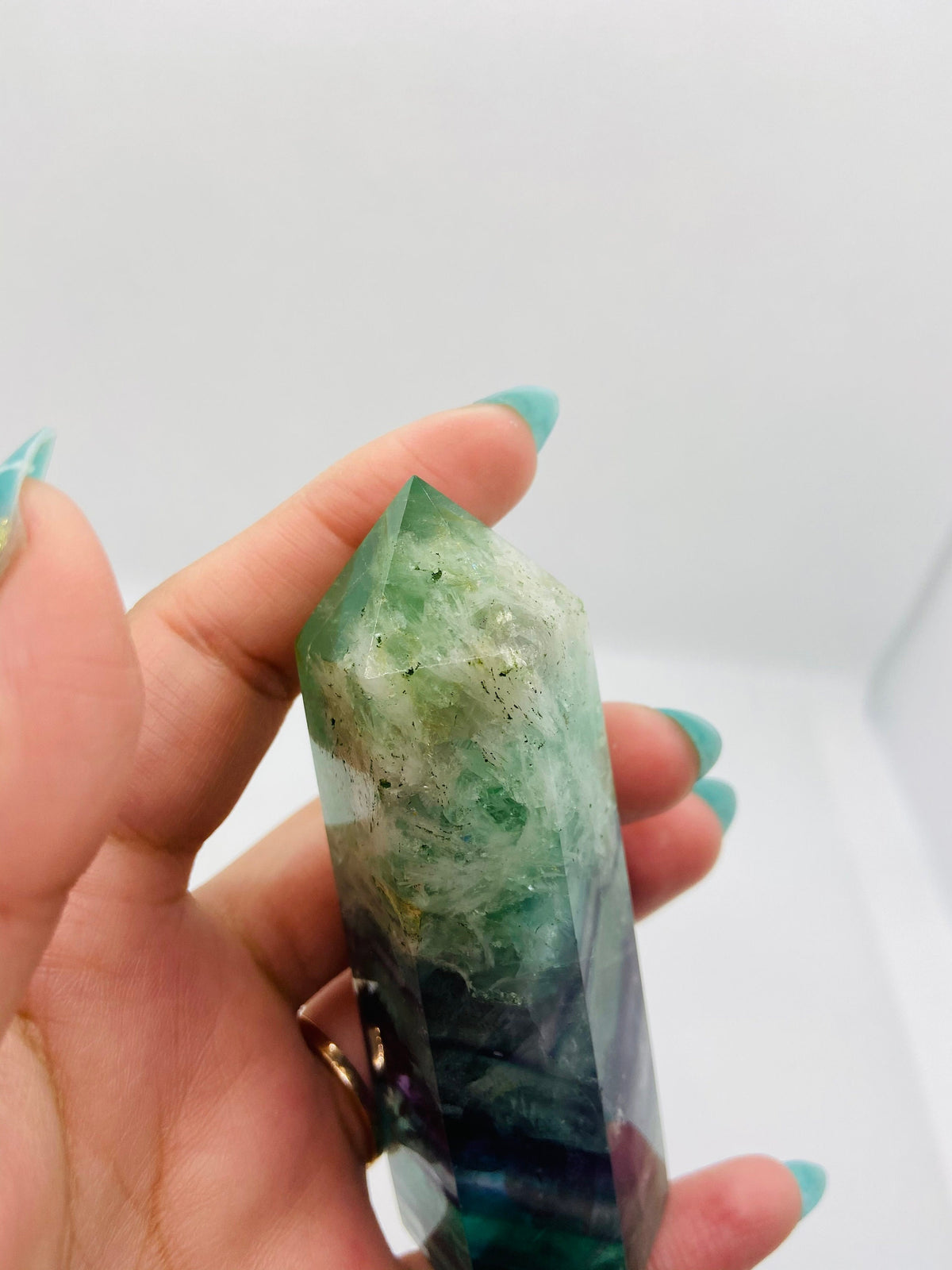 Medium Green Fluorite Tower