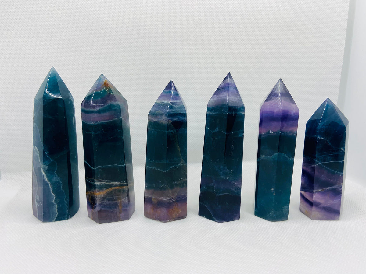 Deep Blue Fluorite Towers