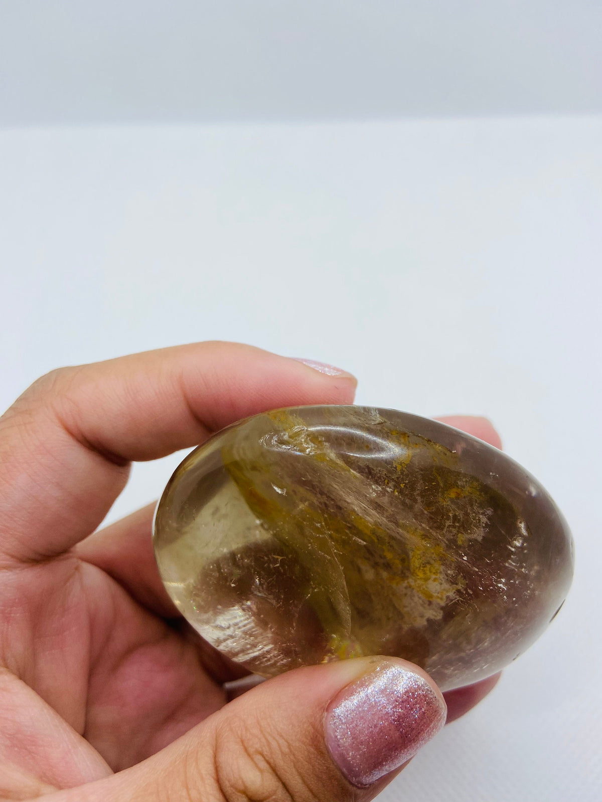 Smoky Quartz Palm Stone