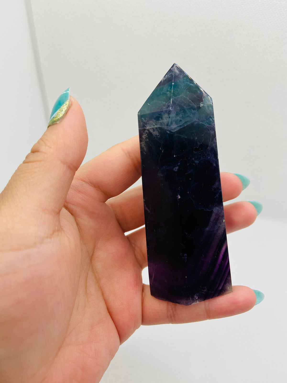 Medium Rainbow Fluorite Tower