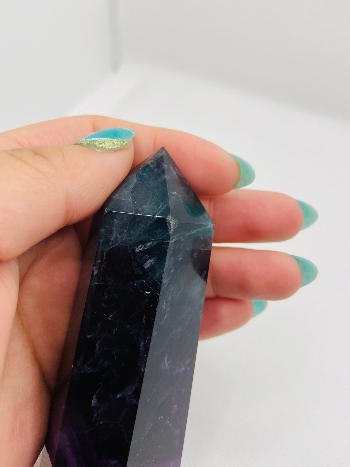 Medium Rainbow Fluorite Tower