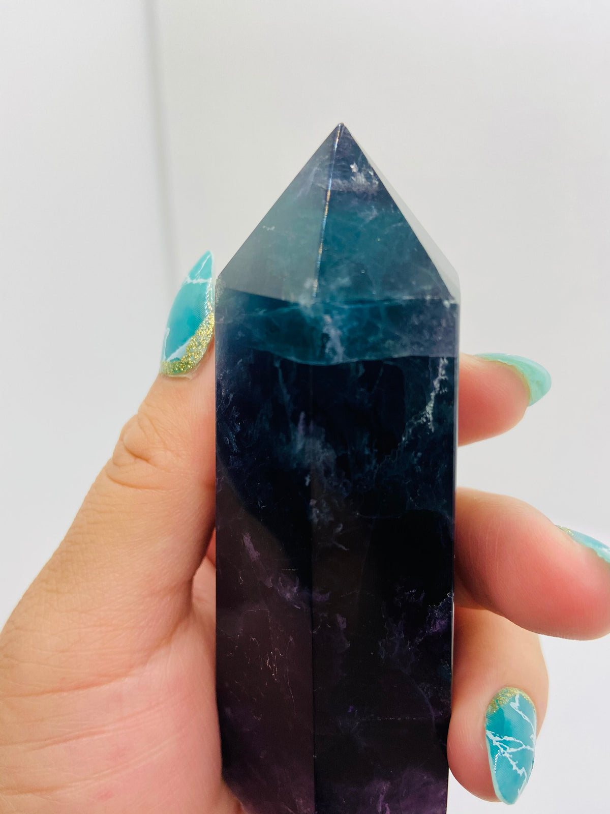 Medium Rainbow Fluorite Tower