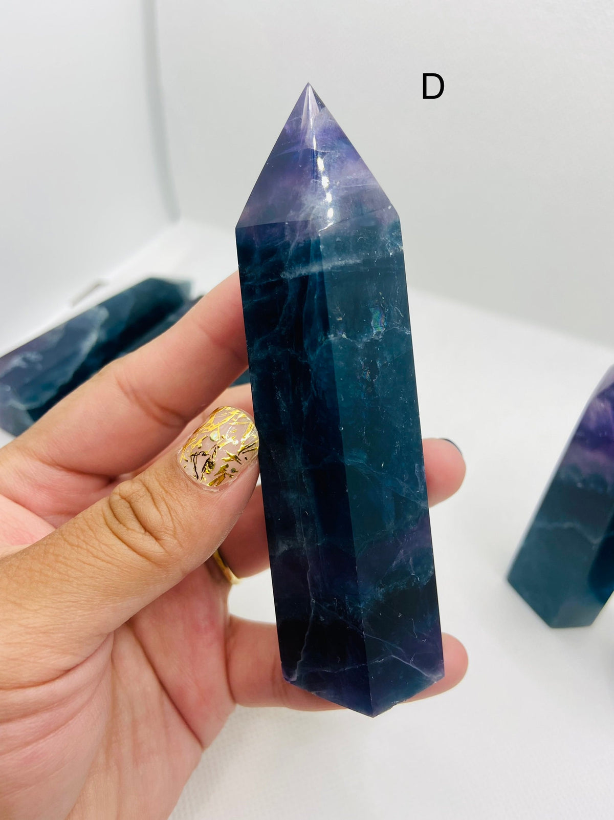 Deep Blue Fluorite Towers