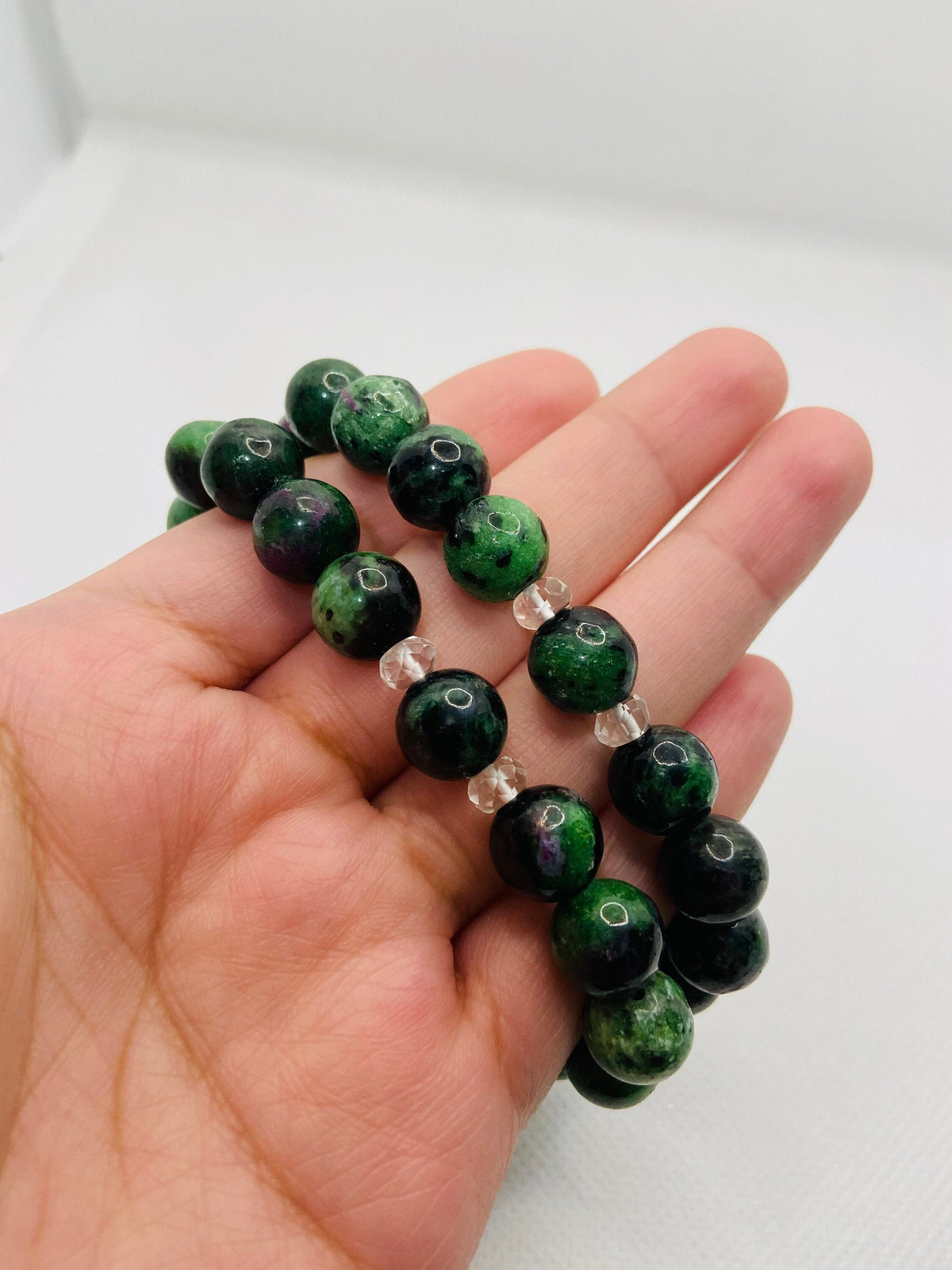 Handmade Ruby in Zoisite Bracelet