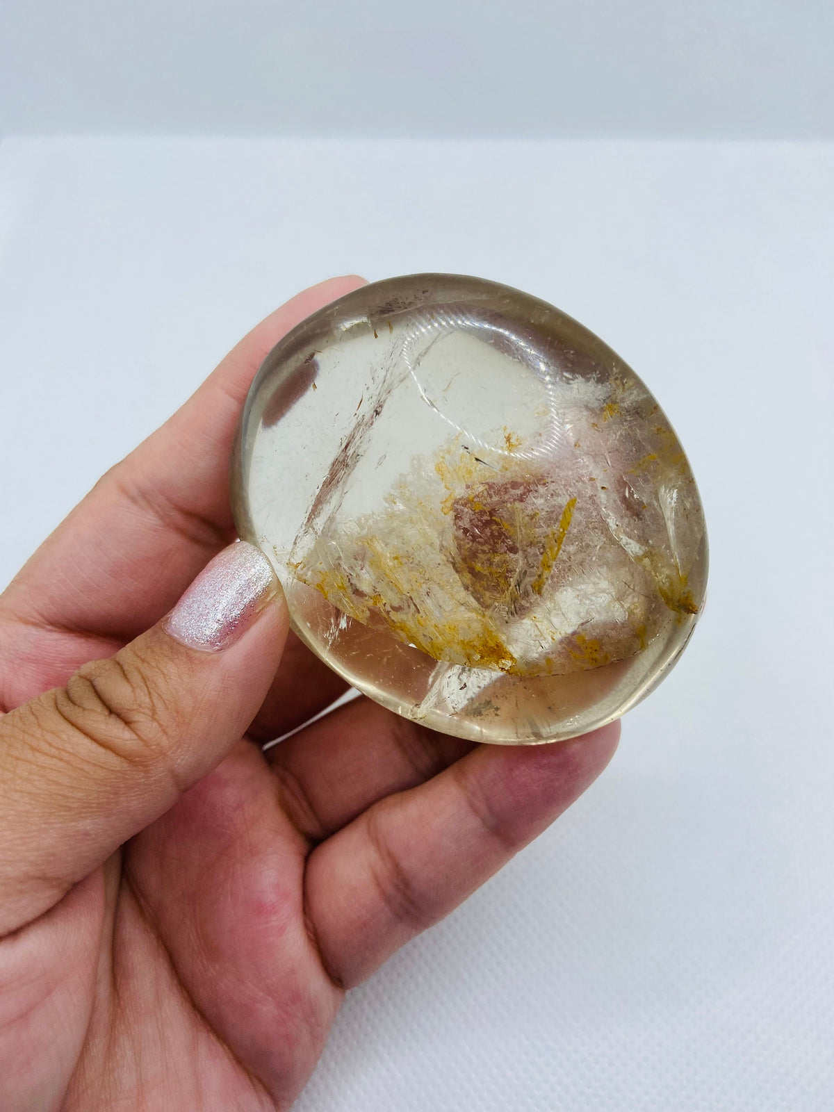 Smoky Quartz Palm Stone