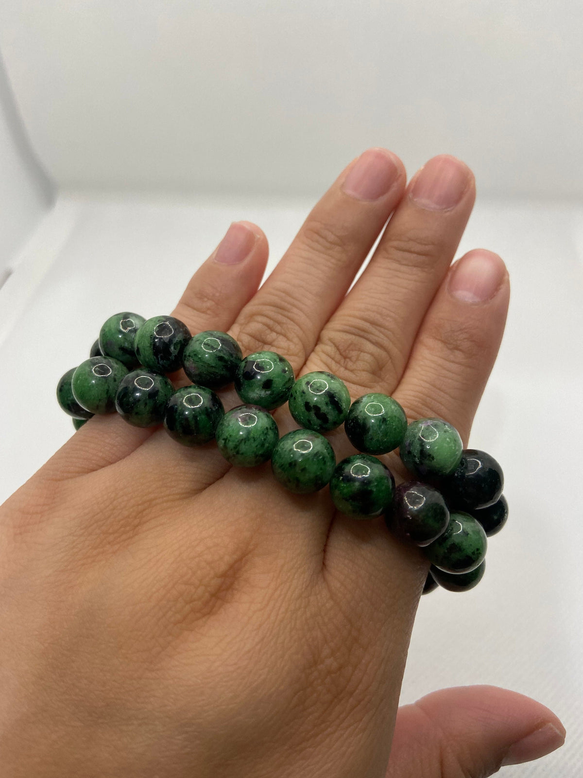 Handmade Ruby in Zoisite Bracelet
