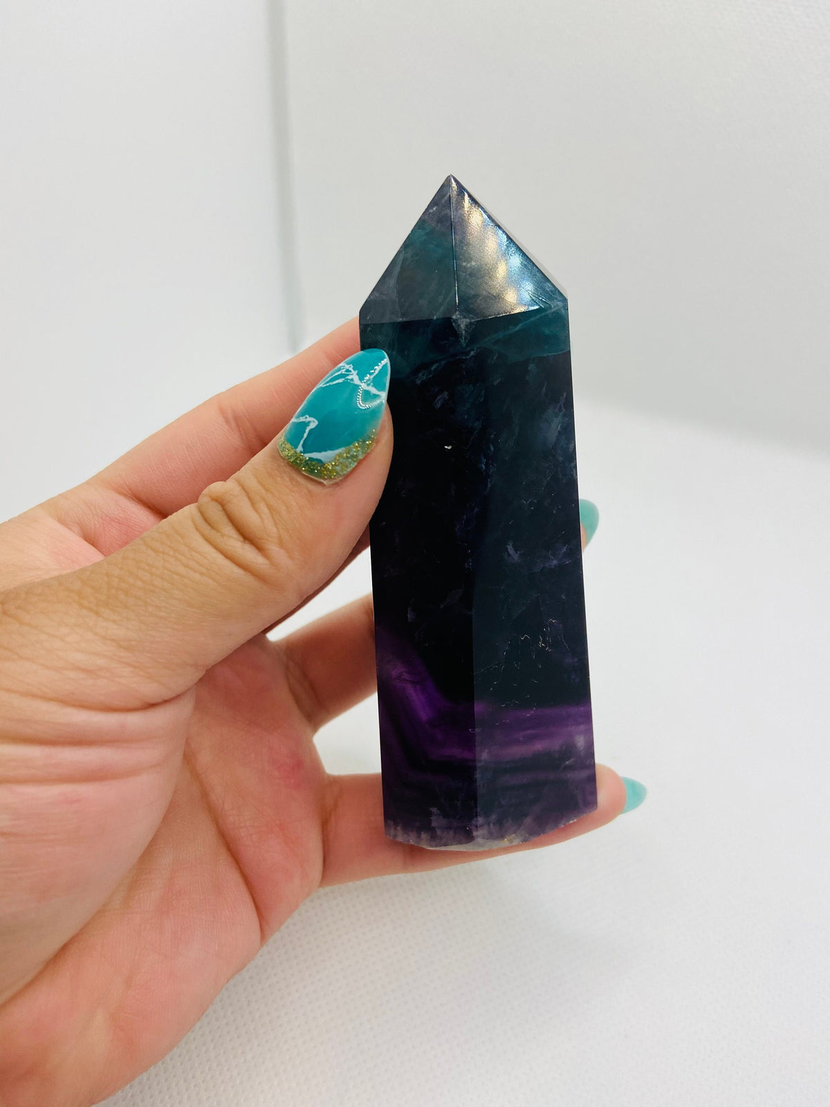 Medium Rainbow Fluorite Tower