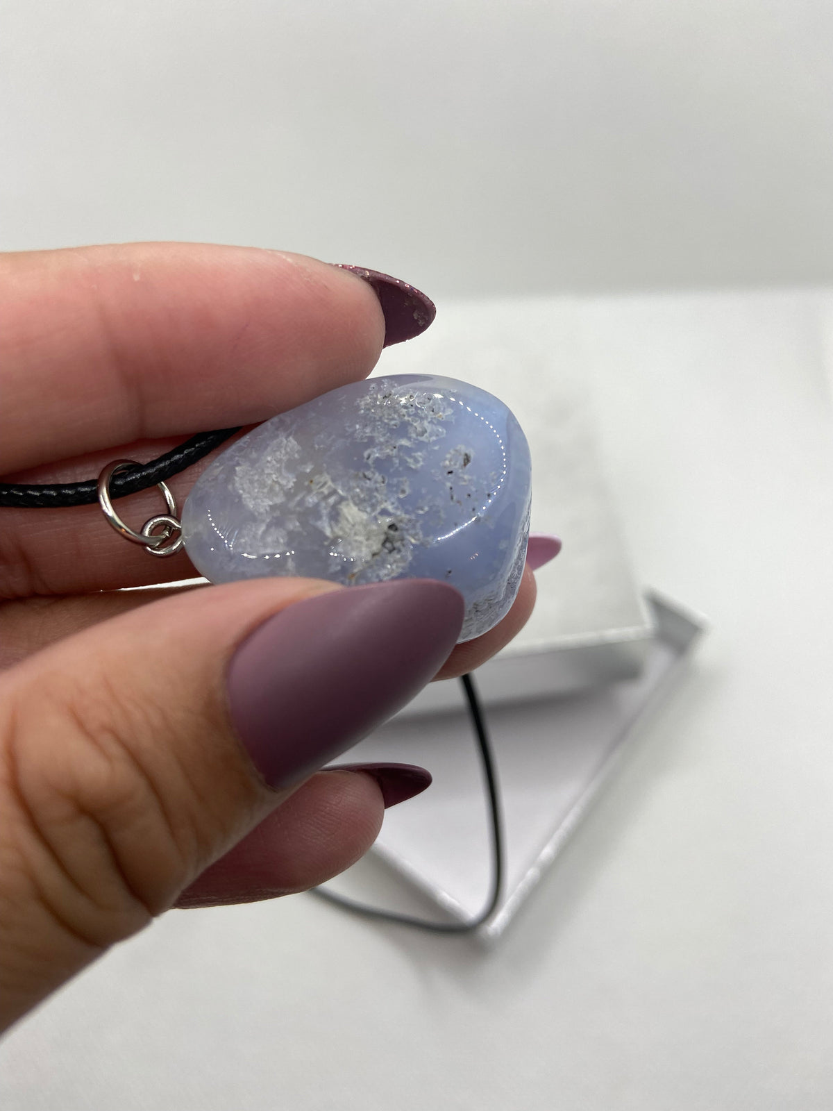 Blue Lace Agate Necklace