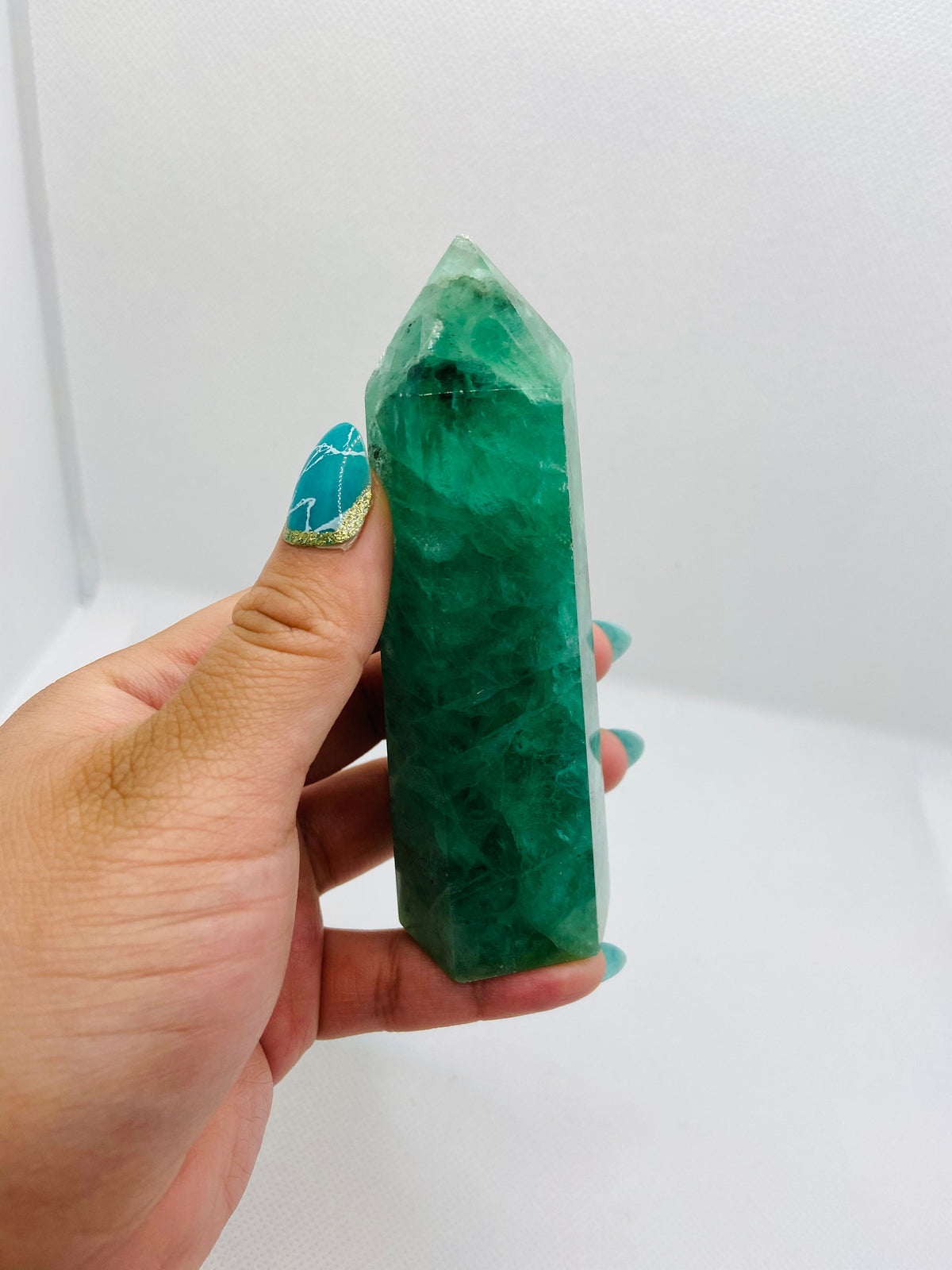 Medium Green Fluorite Tower