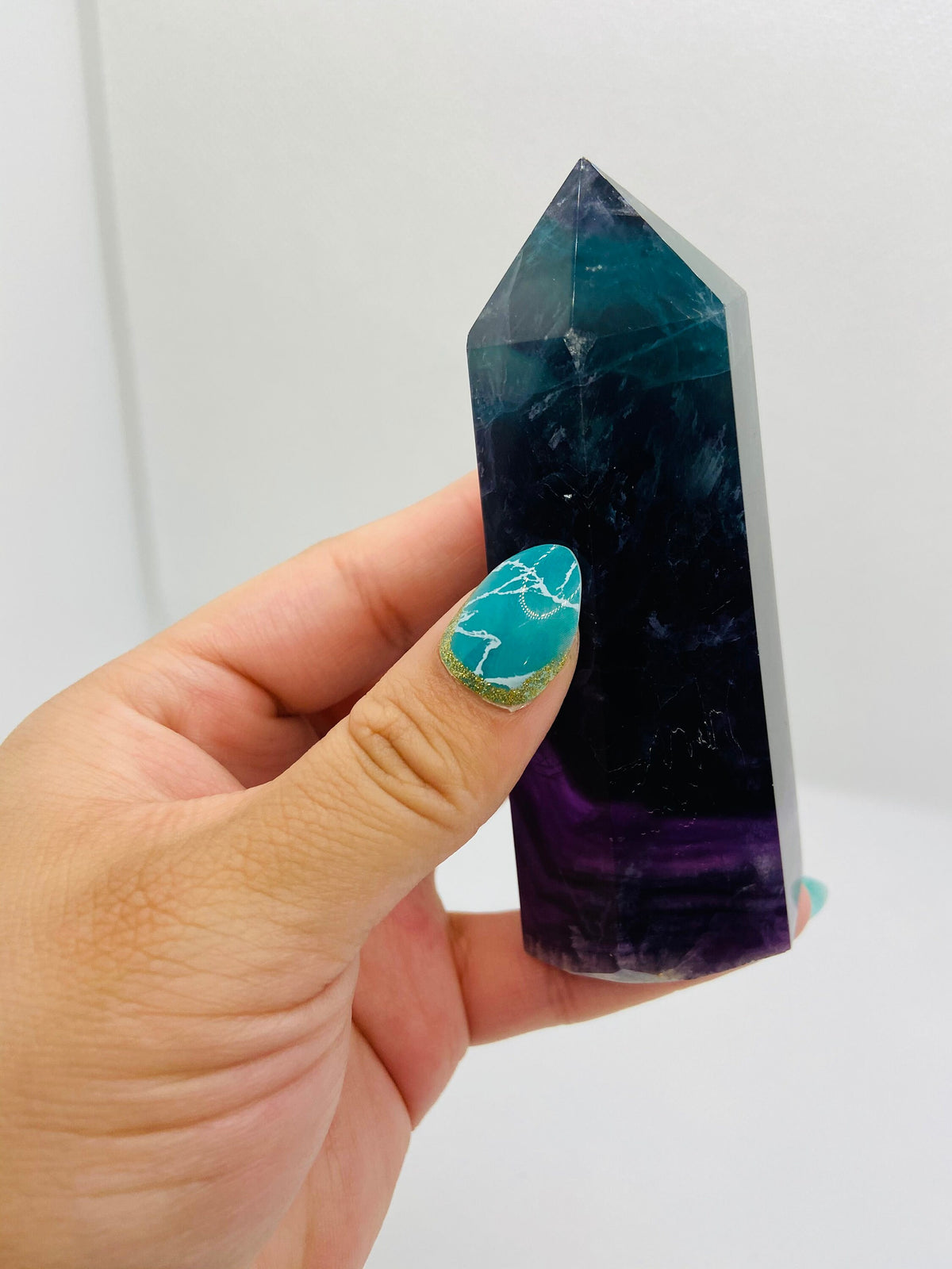 Medium Rainbow Fluorite Tower