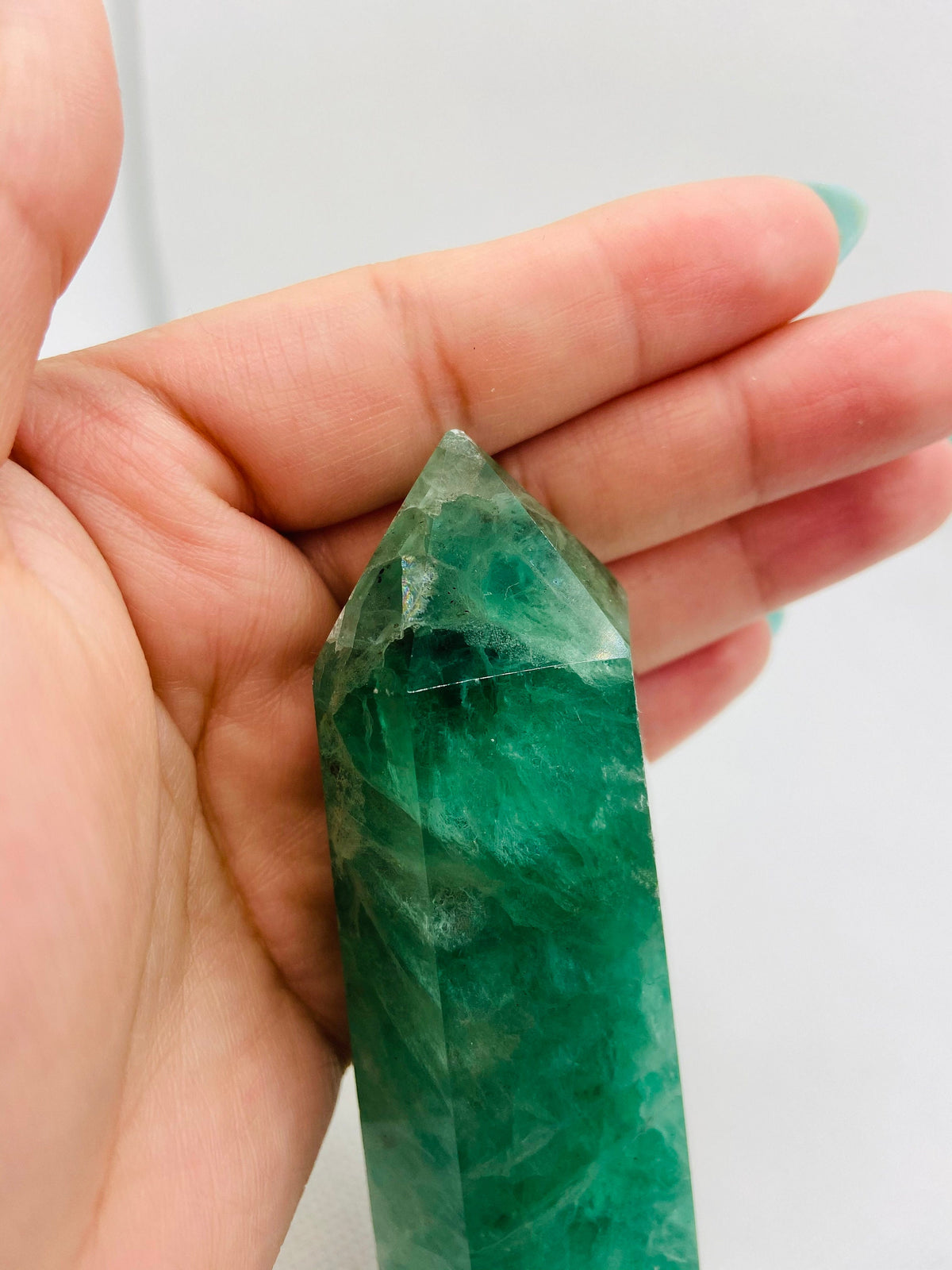 Medium Green Fluorite Tower