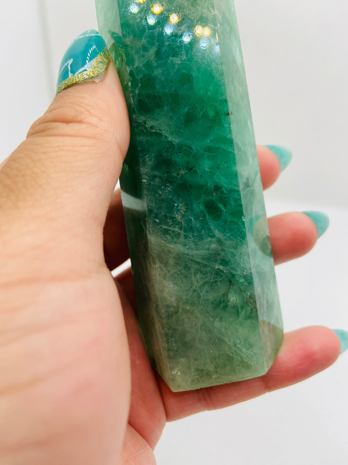 Medium Green Fluorite Tower