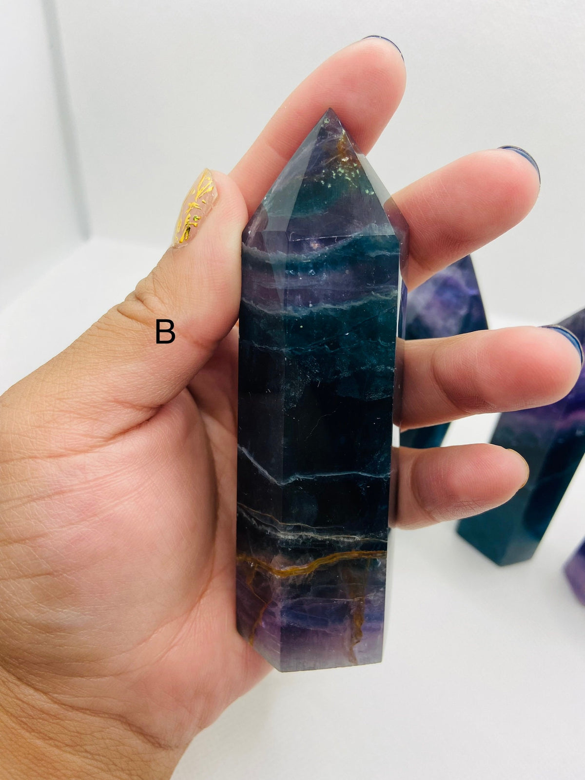Deep Blue Fluorite Towers