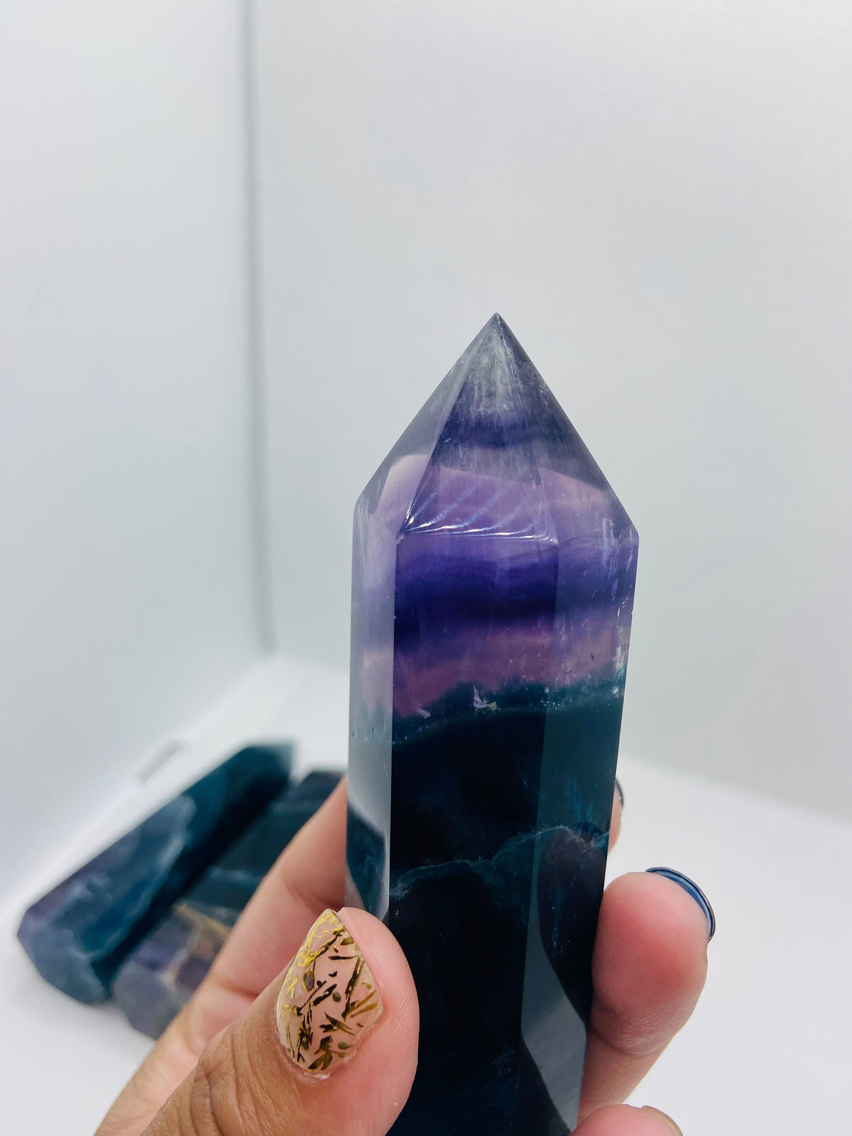 Deep Blue Fluorite Towers