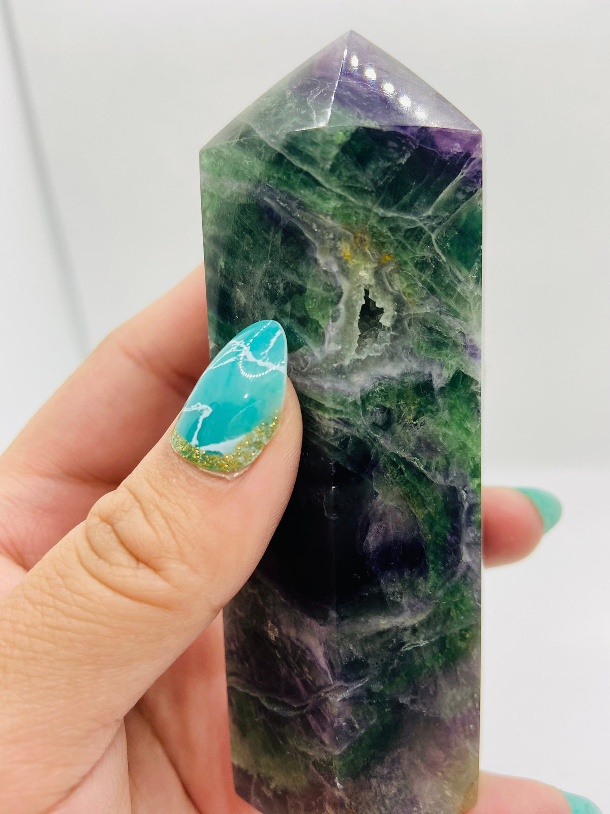 Medium Druzy Fluorite Tower