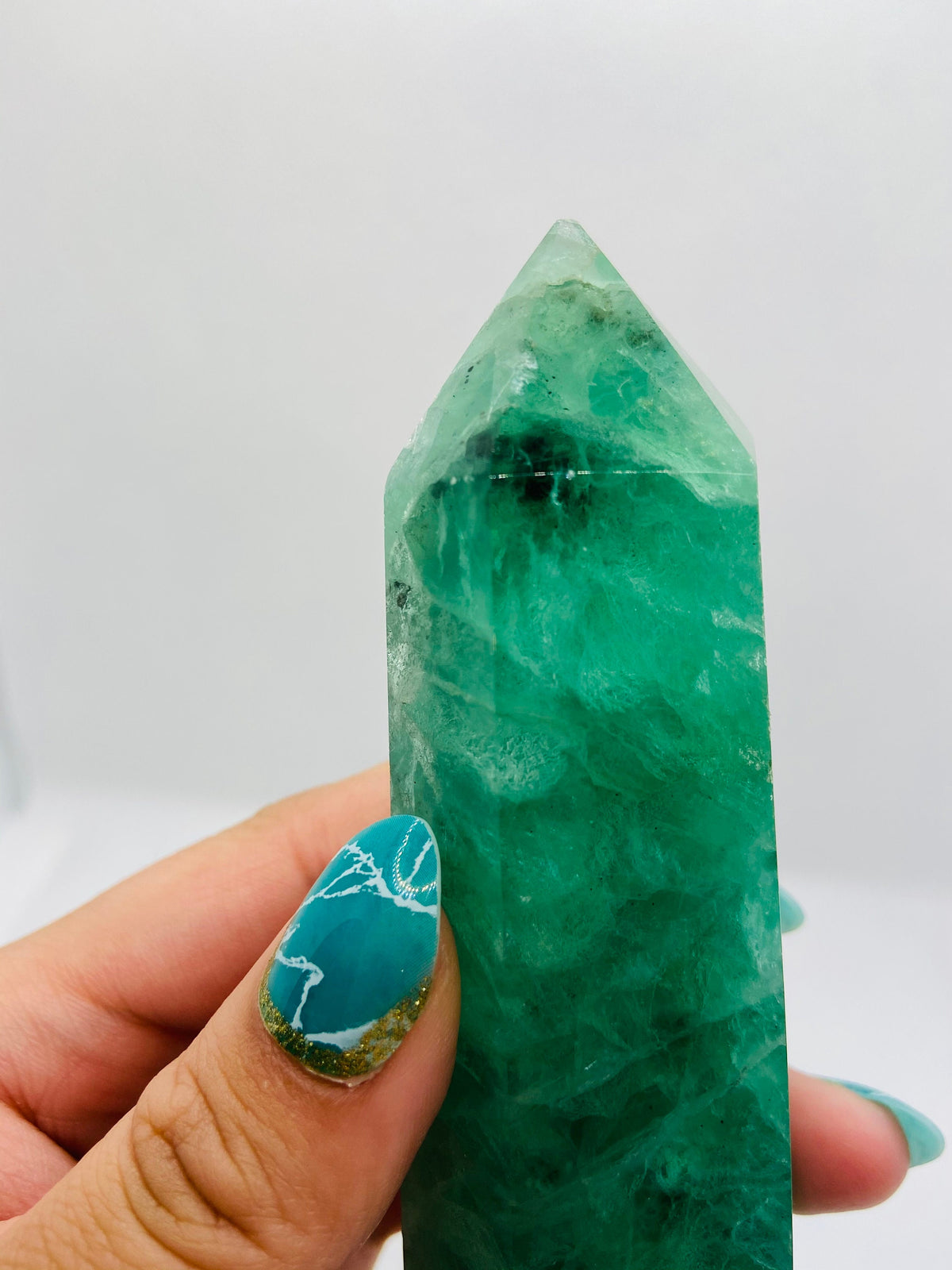 Medium Green Fluorite Tower
