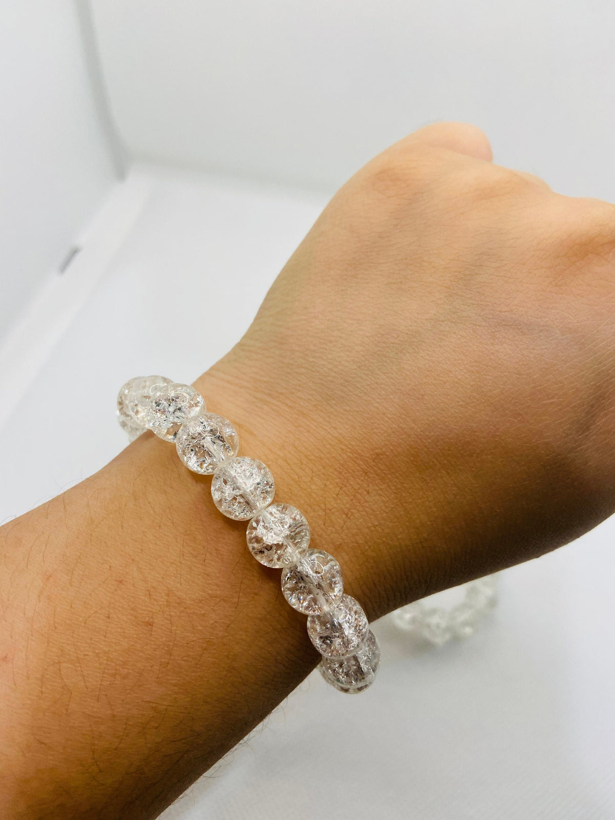 Handmade Fire and Ice Quartz Bracelets