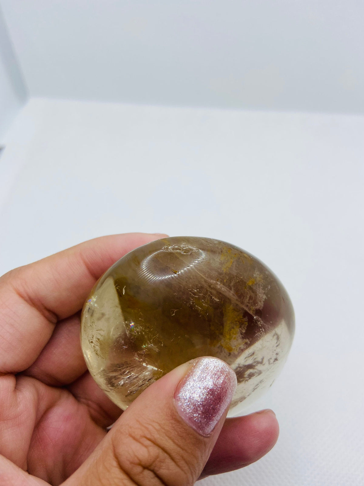 Smoky Quartz Palm Stone