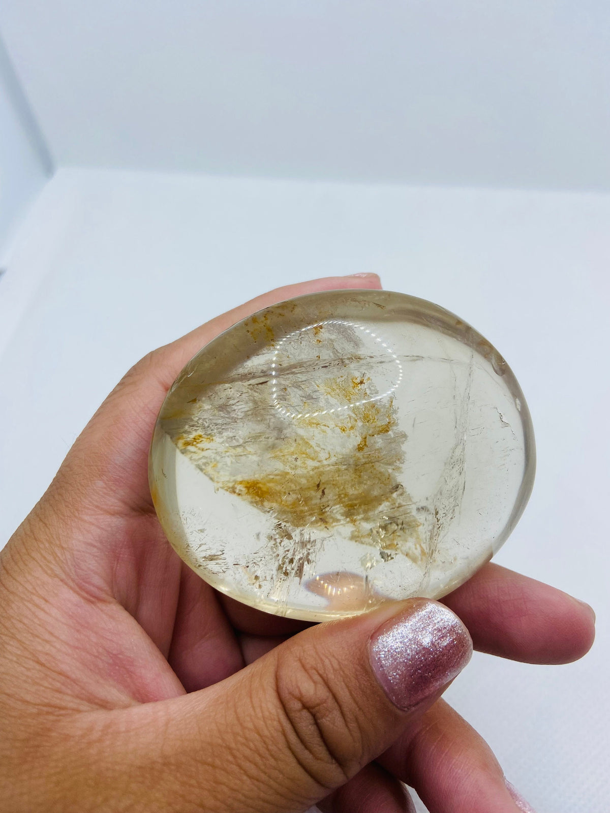 Smoky Quartz Palm Stone