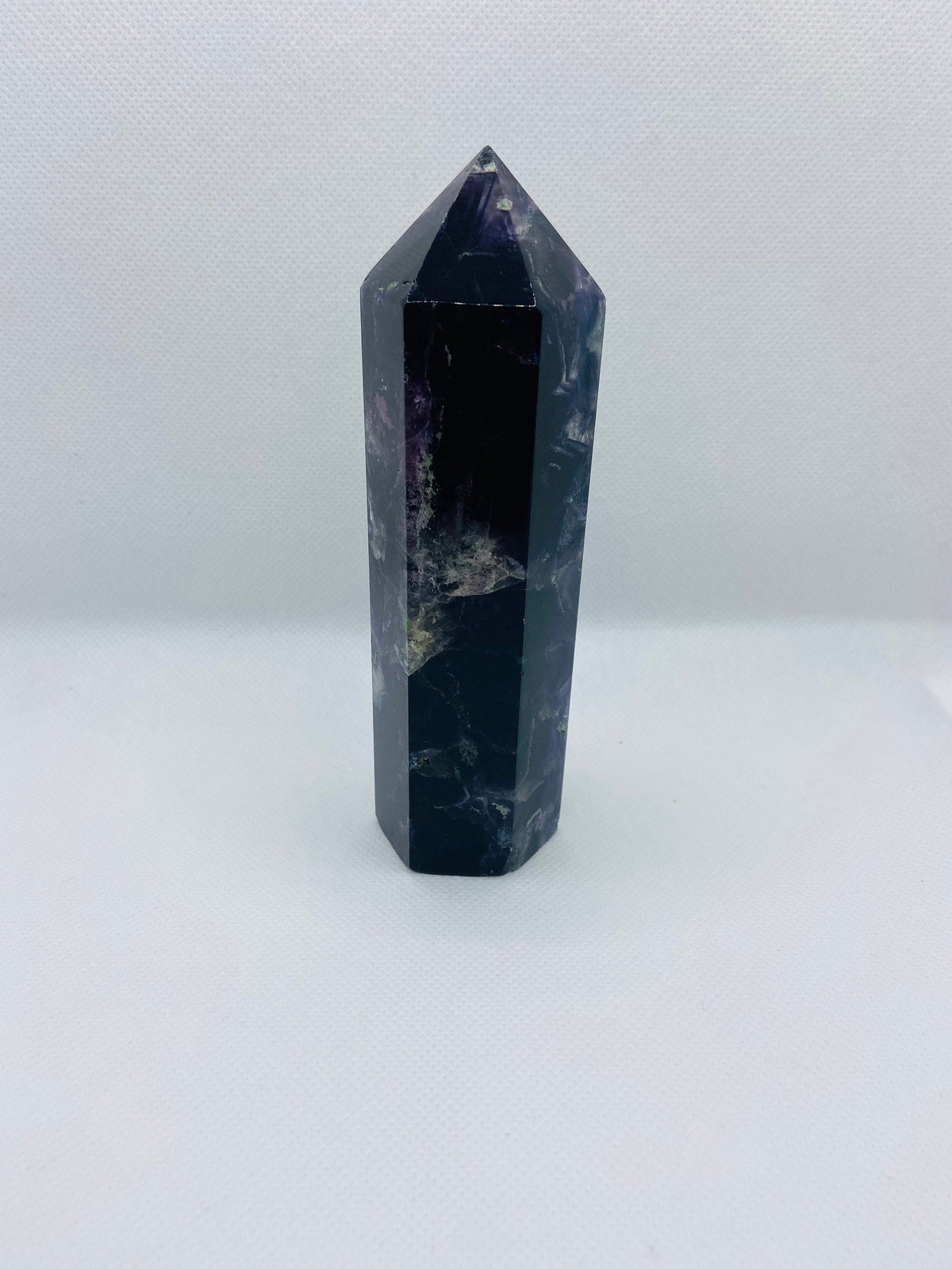 Large Dark purple Fluorite Tower