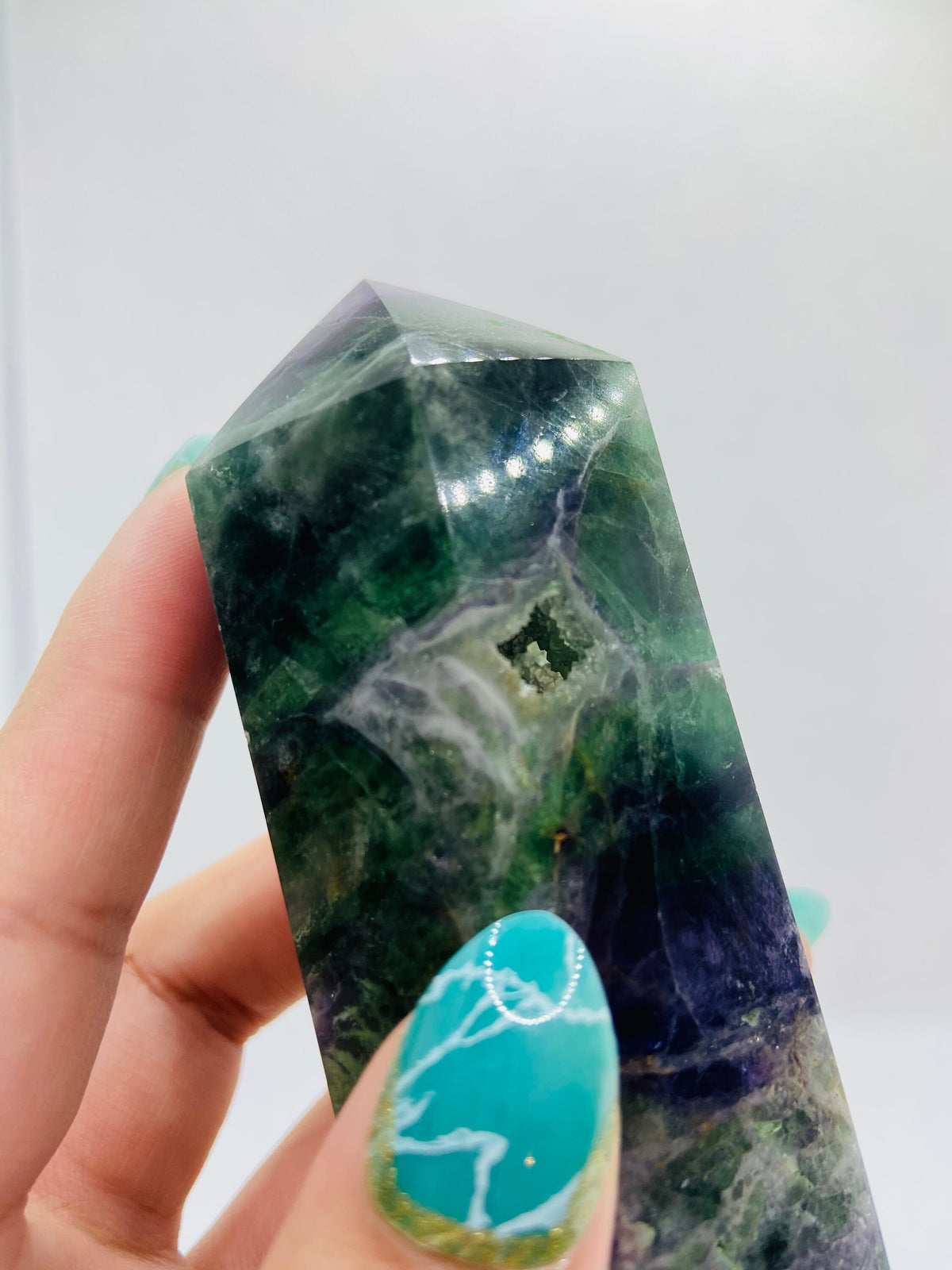Medium Druzy Fluorite Tower