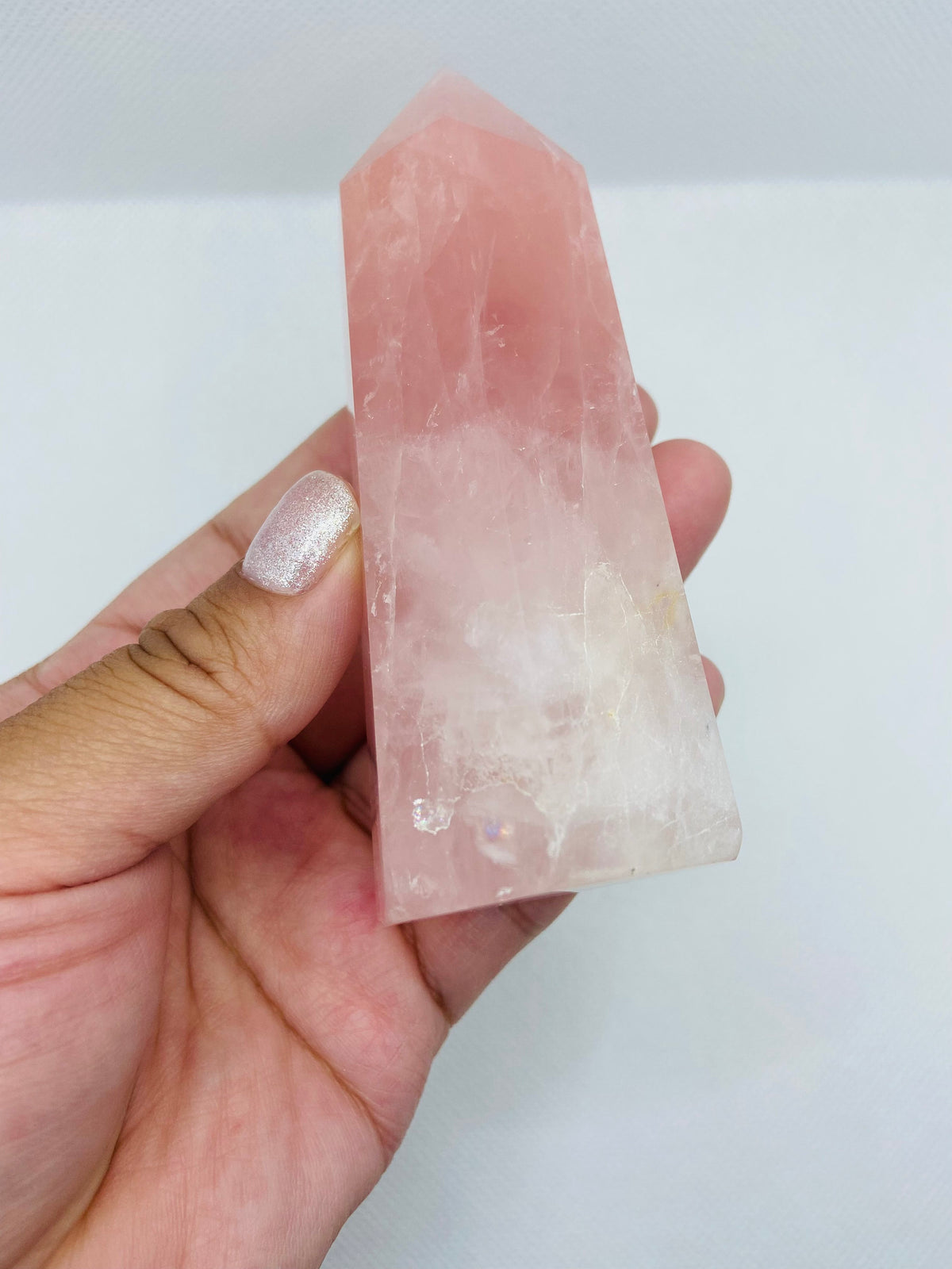 Mozambique Rose Quartz Tower