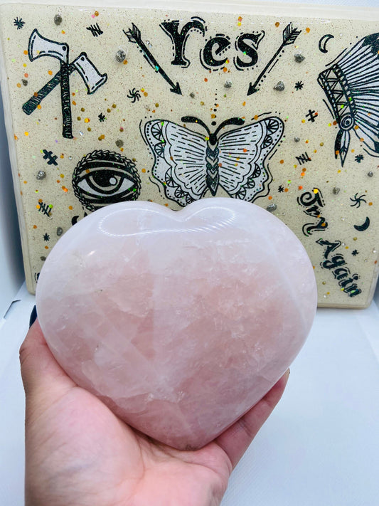Rose Quartz Heart