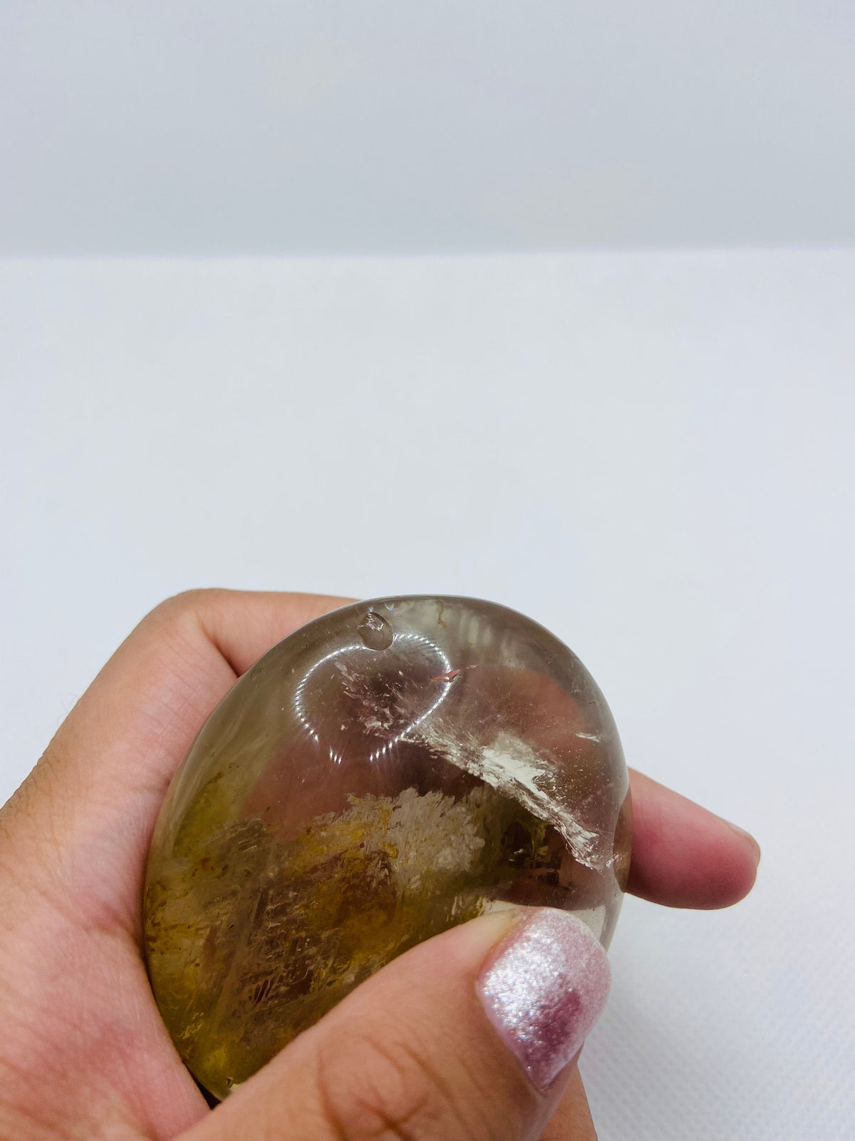 Smoky Quartz Palm Stone