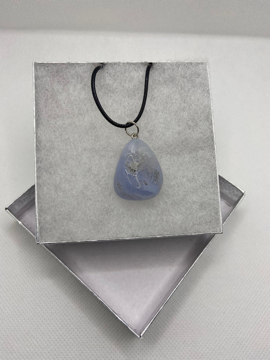 Blue Lace Agate Necklace