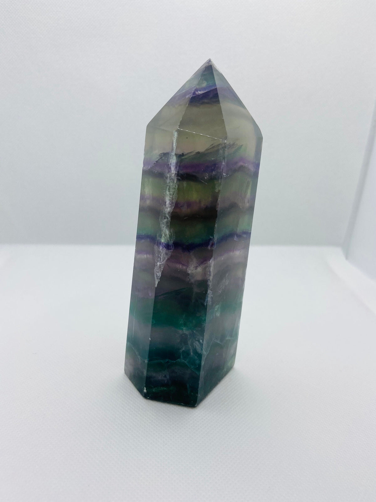 Rainbow Filled Fluorite Tower