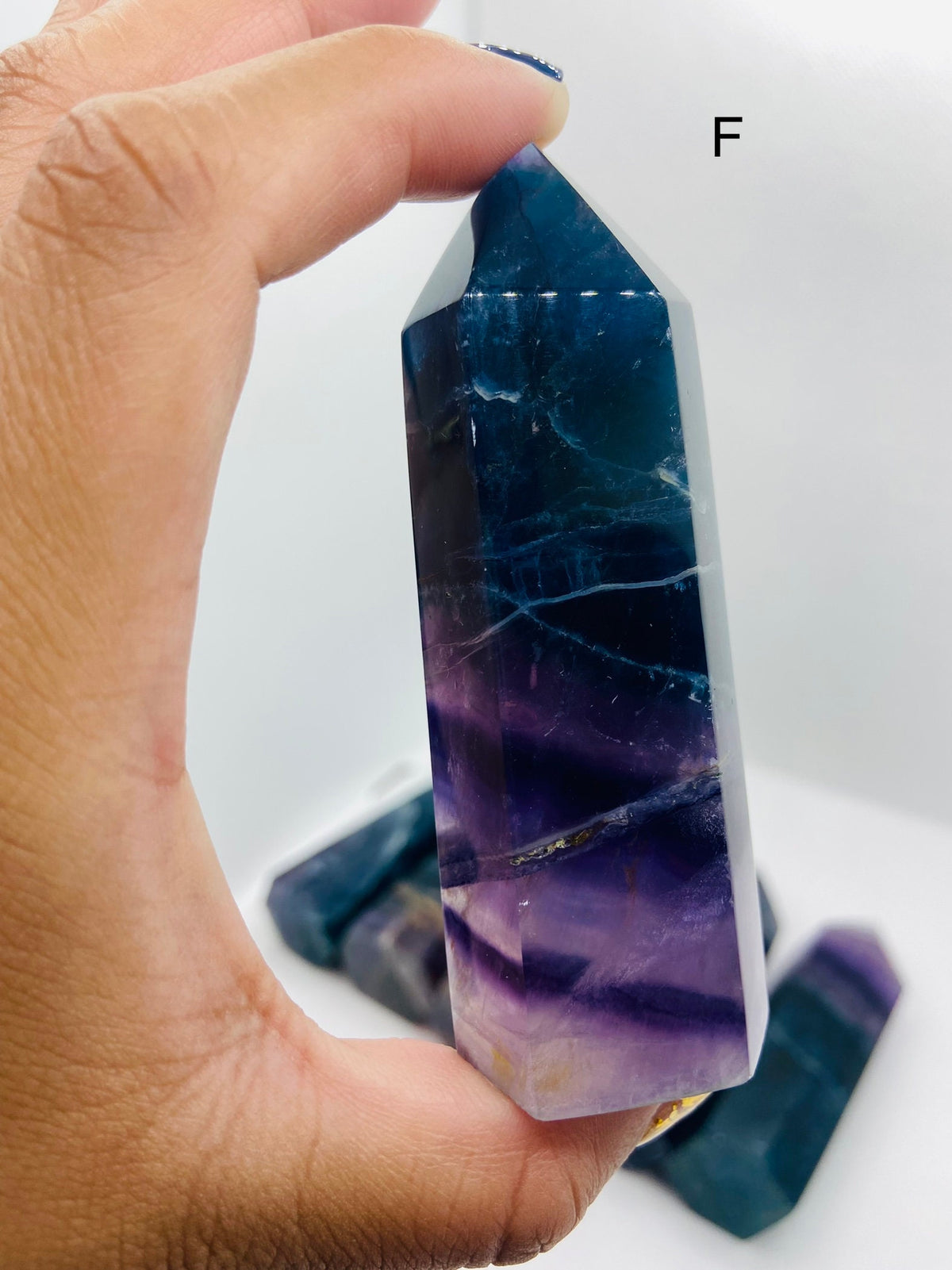Deep Blue Fluorite Towers