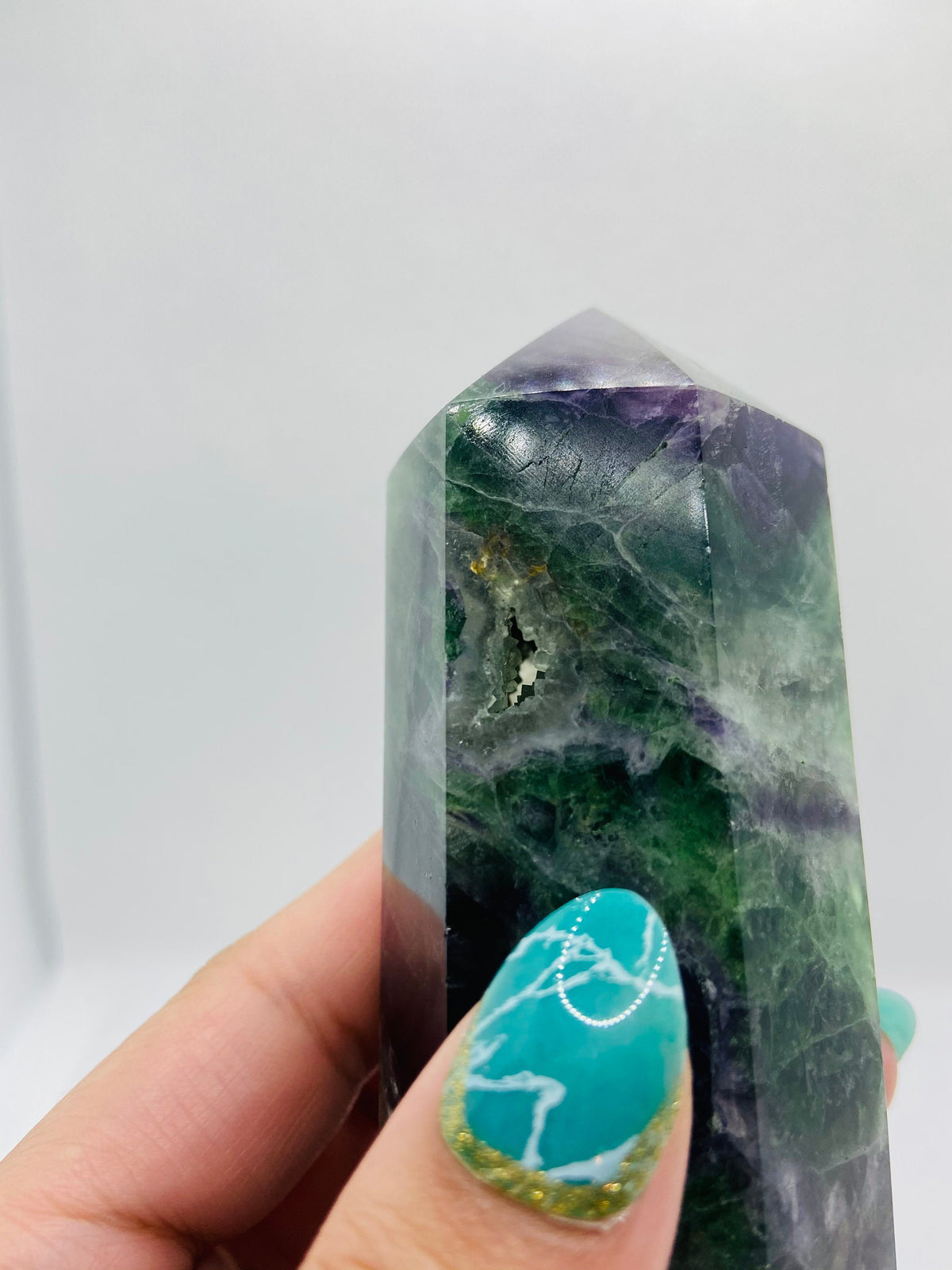 Medium Druzy Fluorite Tower