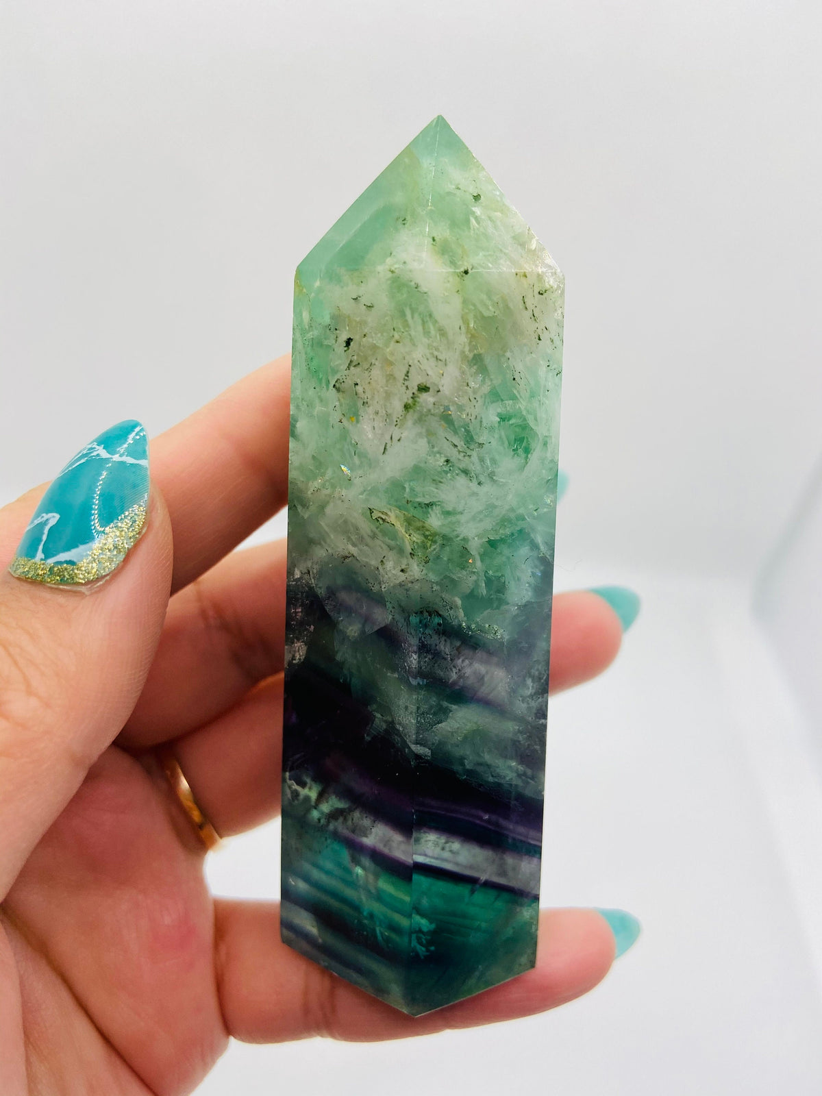 Medium Green Fluorite Tower