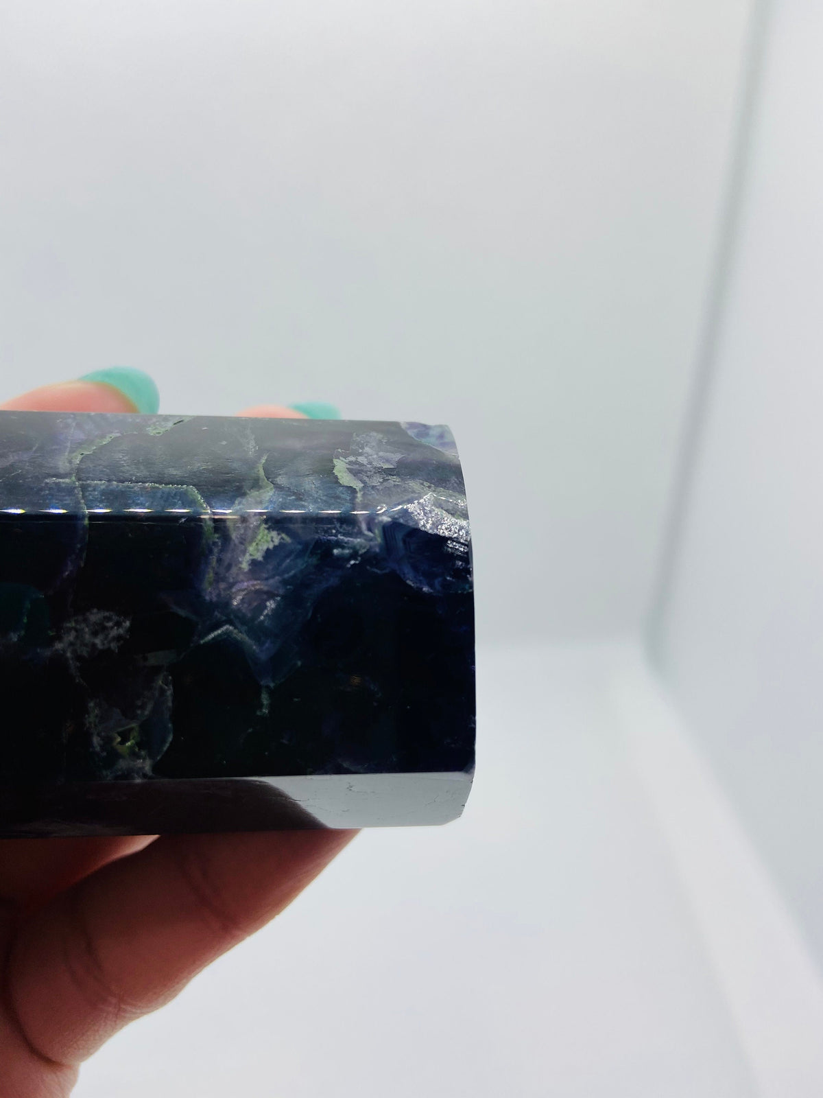 Large Dark purple Fluorite Tower