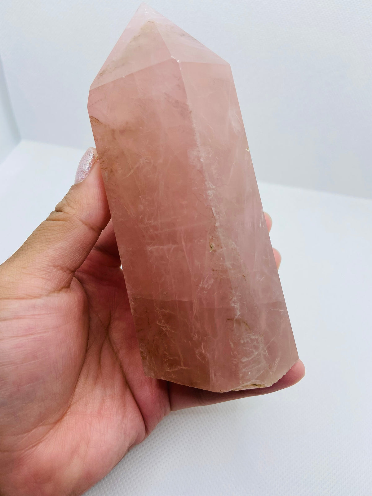 Mozambique Rose Quartz Tower