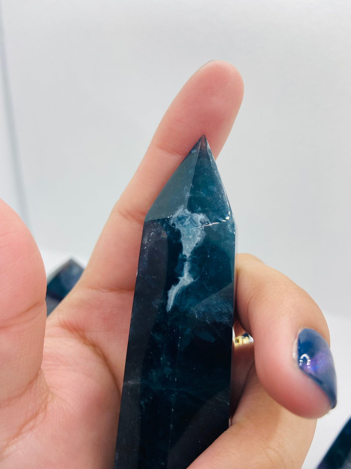 Deep Blue Fluorite Towers
