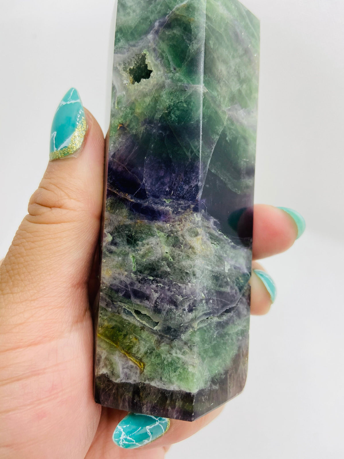 Medium Druzy Fluorite Tower