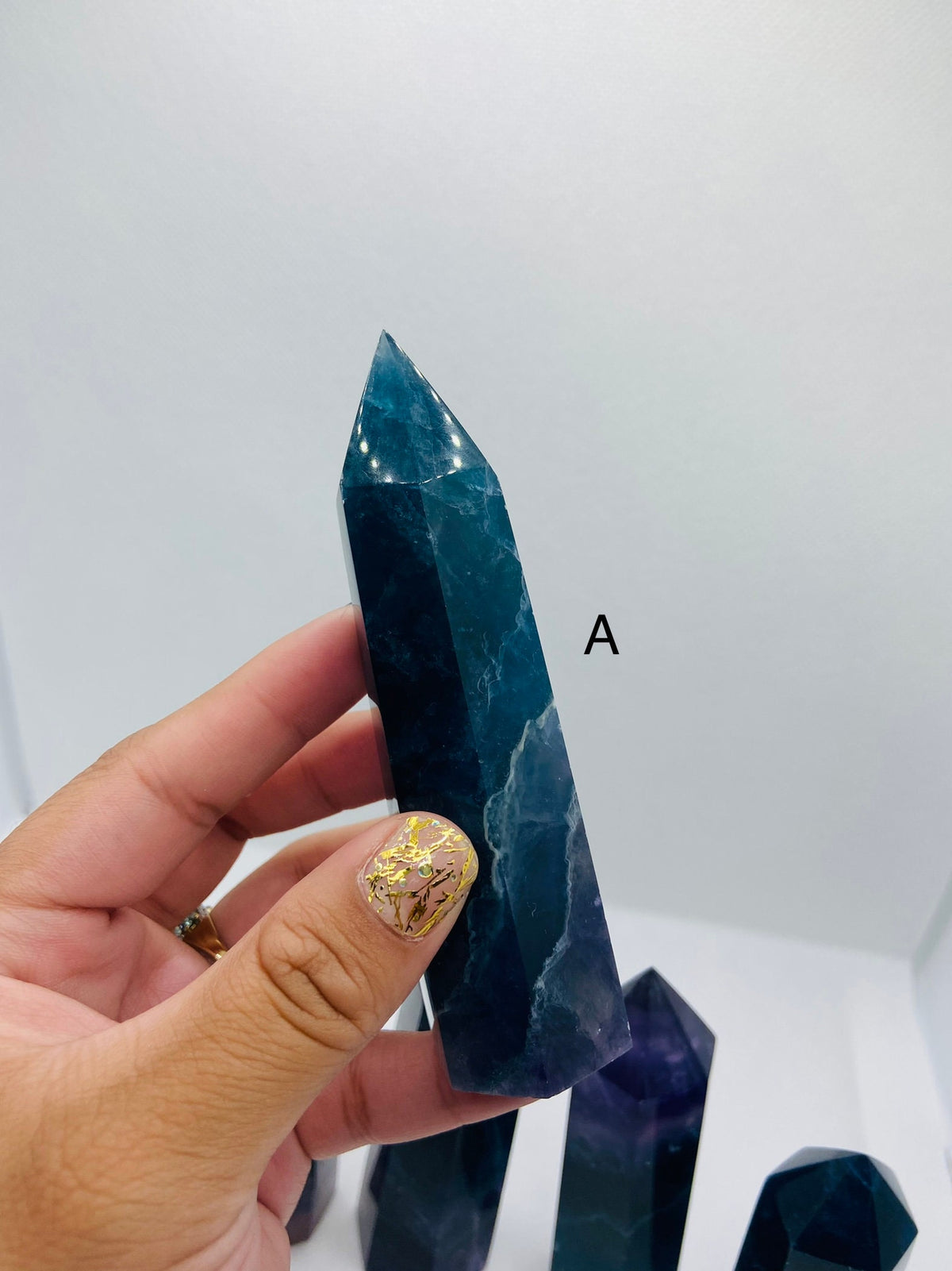 Deep Blue Fluorite Towers