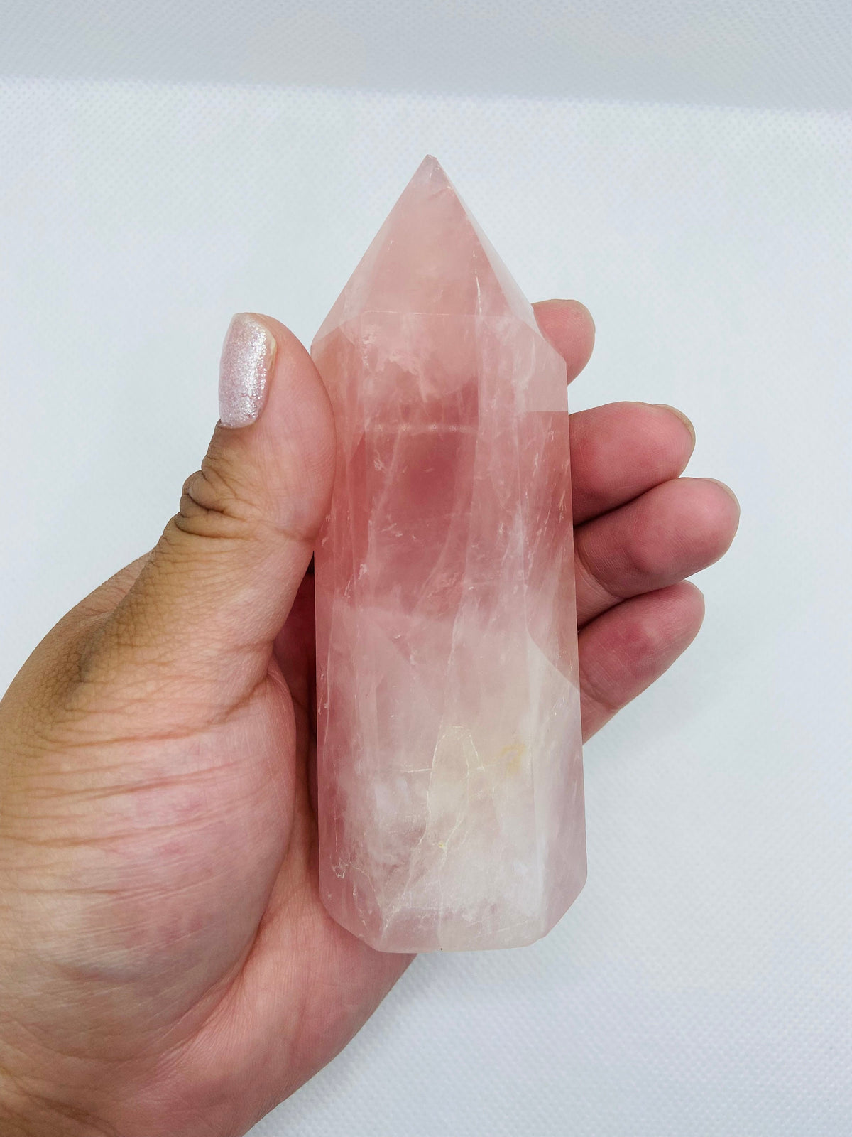 Mozambique Rose Quartz Tower