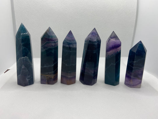 Deep Blue Fluorite Towers