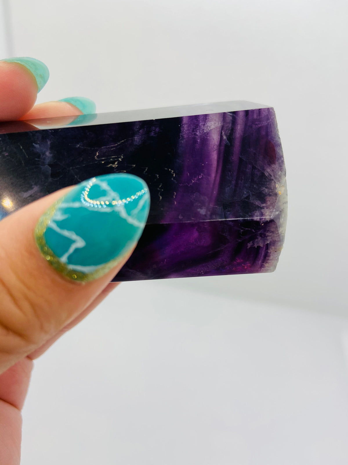 Medium Rainbow Fluorite Tower