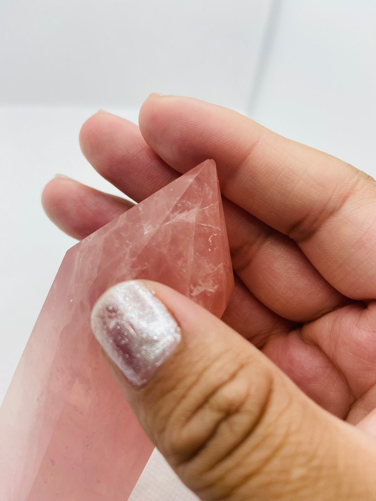 Mozambique Rose Quartz Tower